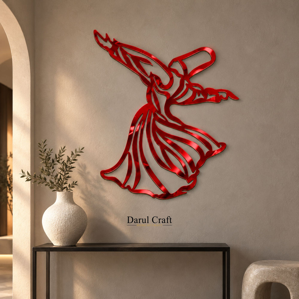 Whirling Dervish Islamic Calligraphy Wall Art